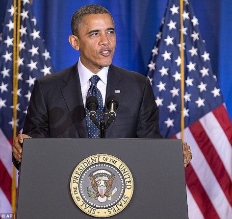 Menaces: Barack Obama a déclaré lors d'un discours le mois dernier que si la Syrie a utilisé des armes chimiques contre son propre peuple, ce serait «totalement inacceptable».